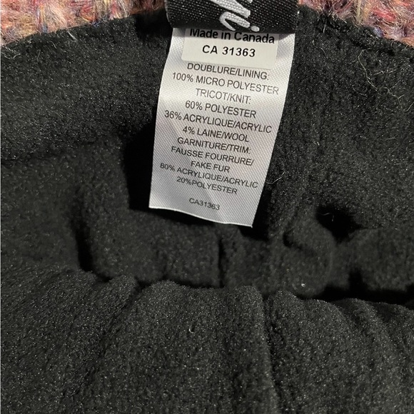 KYI KYI Faux Fur Pompom Classic Wool Beanie Hat, Natural/Multi One Size,… - Picture 5 of 5